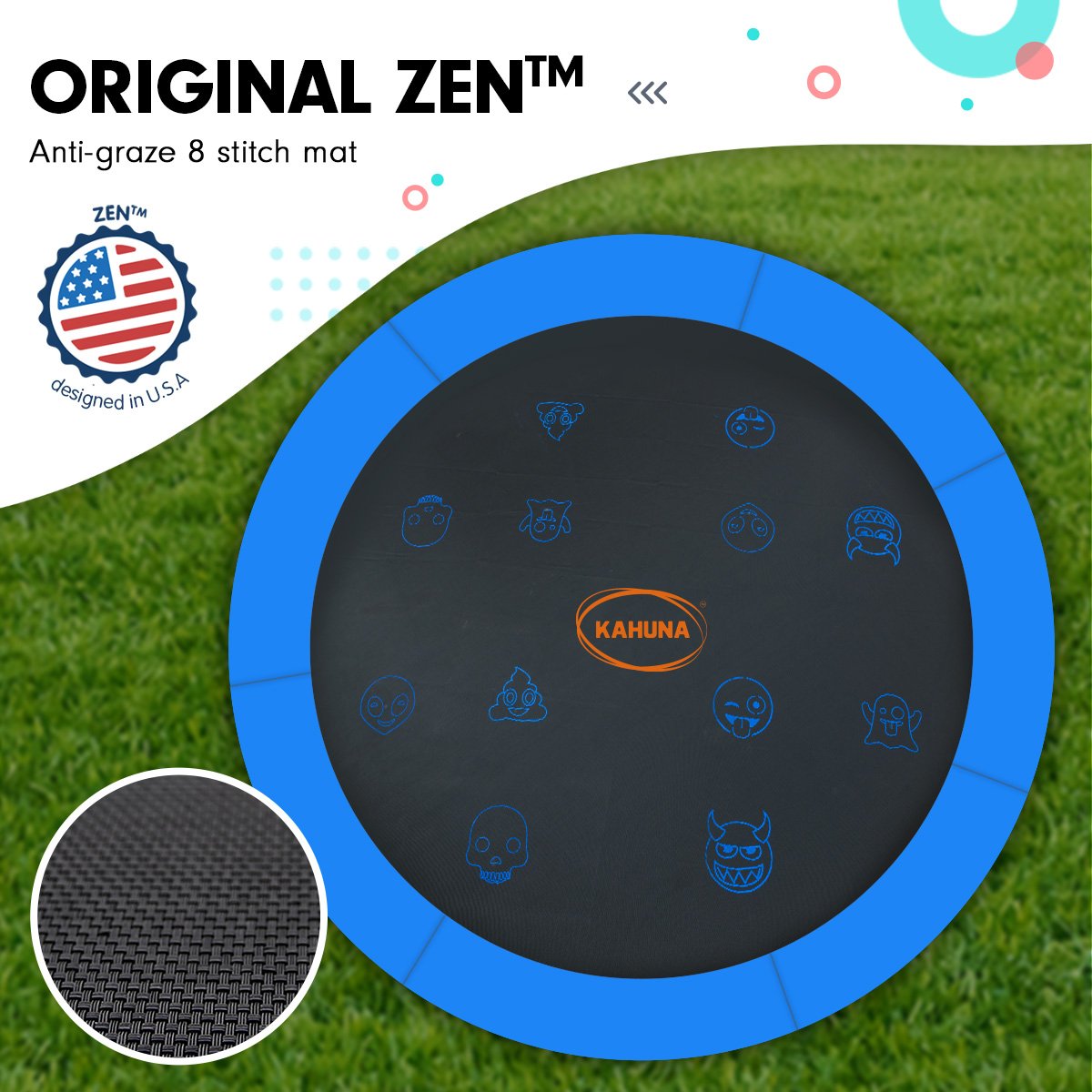 Kahuna Pro 8 ft Trampoline with Mat, Reversible Pad, Basketball Set