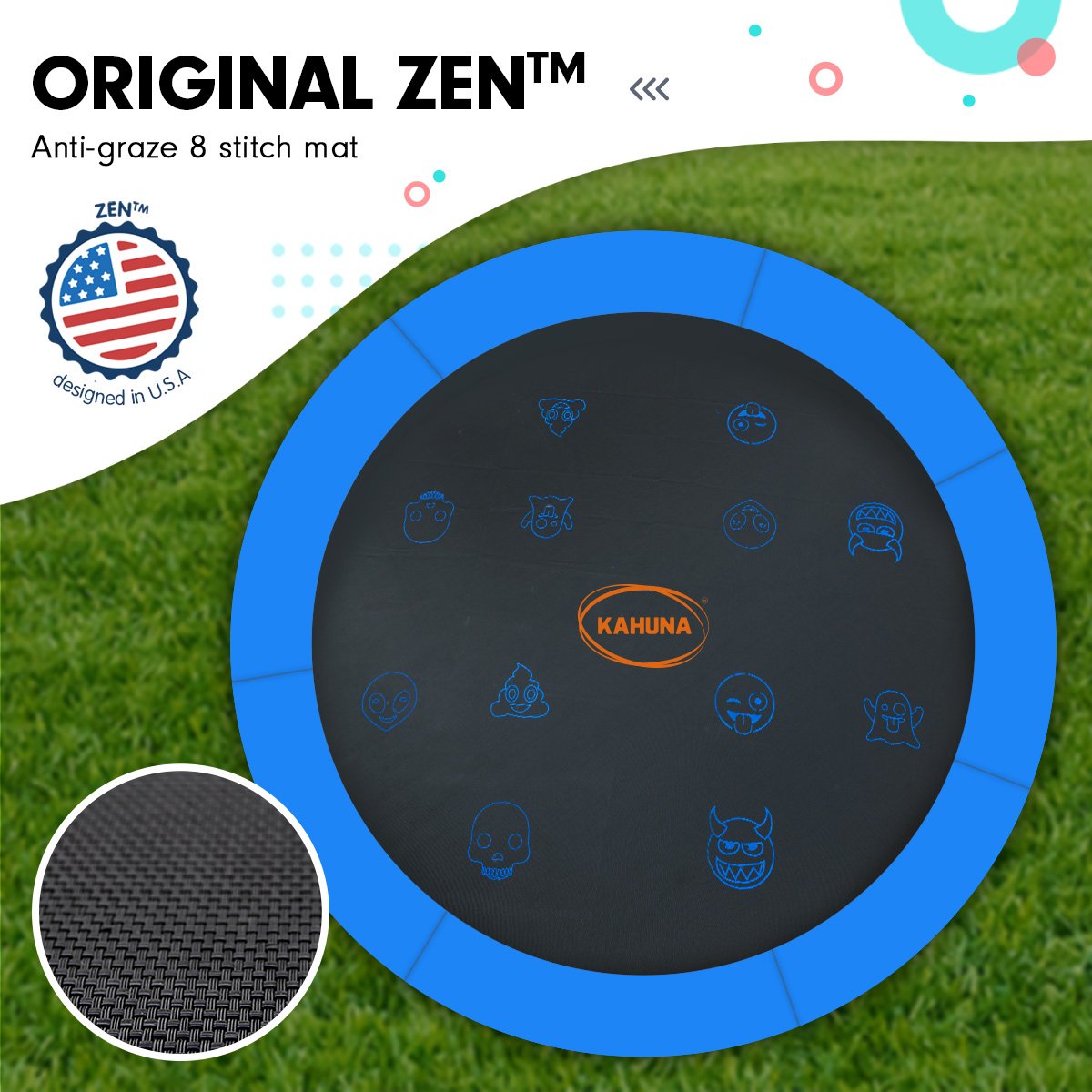 Kahuna Pro 10 ft Trampoline with Mat, Reversible Pad, Basketball Set