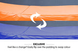 Kauhna 8ft Reversible Replacement Trampoline Spring Safety Pad - Orange/Blue