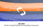 Kauhna 8ft Reversible Replacement Trampoline Spring Safety Pad - Orange/Blue