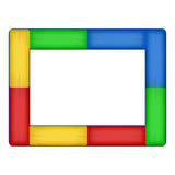 Kahuna 6ft x 9ft Replacement Rectangular Trampoline Pad Rainbow - Front View