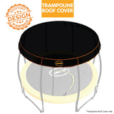 12ft-08 Pole Kahuna Trampoline Roof Shade Cover - Front View