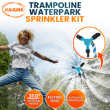 Kahuna Waterpark Rotating Trampoline Water Sprinkler Kit with Adjustable Hose - Front View
