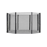14ft Replacement Round Outdoor Trampoline Safety Net Enclosure 8 pole