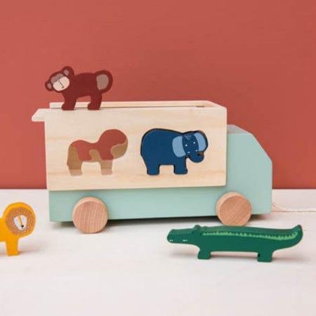 Trixie Wooden Animal Truck-2006733457711042561