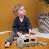 Trixie Wooden Animal Truck - Front View