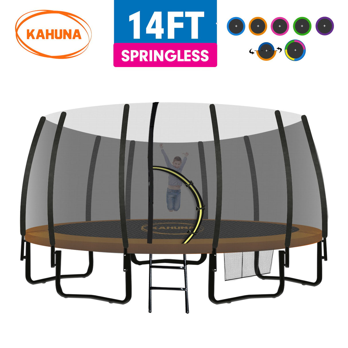 Kahuna Twister 14 ft Springless Trampoline