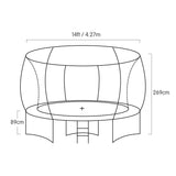Kahuna 14 ft Springless Trampoline with Basketball Set - Extra Image