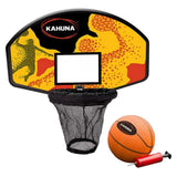 Kahuna Trampoline Basketball Ring Set with Mini Ball and Pump - Low Angle