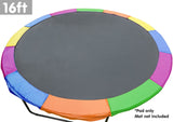 16ft Trampoline Pad Reinforced Outdoor Round Spring Cover - Front View