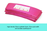Powertrain Replacement Trampoline Spring Safety Pad - 14ft Pink - Top-Down View