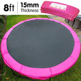 Powertrain Replacement Trampoline Spring Safety Pad - 8ft Pink - Front View