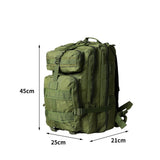 Slimbridge 40L Military Tactical Backpack Army green - Front View