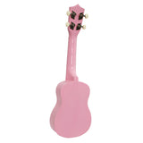 Karrera 21in Ukulele Guitar- Pink - Front View