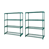 Levede 2x 4 Tier Plant Stand Shelves - Low Angle
