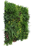 Country Fern Vertical Garden Green Wall UV Resistant 100cm x 100cm - 45-Degree Angle