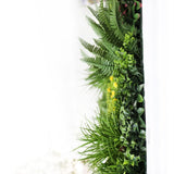 Country Fern Vertical Garden Green Wall UV Resistant 100cm x 100cm - Top-Down View