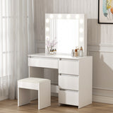 Levede Dressing Table Vanity Set Stool-2006732941421580295