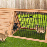 Furtastic Triangle Wooden Rabbit Hutch