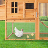Furtastic Large Chicken Coop & Rabbit Hutch With Ramp - Top-Down View