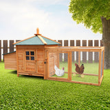 Furtastic Large Wooden Chicken Coop Rabbit Hutch Nesting Box Fir Wood - Extra Image