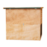 Furtastic 2-Storey Wooden Chicken Coop & Rabbit Hutch With Trough - Top-Down View