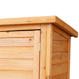 Furtastic 2-Storey Wooden Chicken Coop & Rabbit Hutch With Trough - Rear View