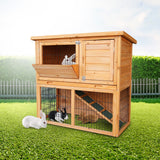 Furtastic 2-Storey Wooden Chicken Coop & Rabbit Hutch With Trough - Extra Image