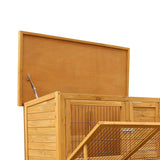 Furtastic 2-Storey Chicken Coop & Rabbit Hutch With Large Run - Close-Up Angle