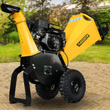 Ducar 70P 3600 RPM Wood Chipper with E-Start Shredder Mulcher Grinder Yellow Black - Extra Image