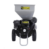 Ducar 7HP Wood Chipper Shredder Mulcher Petrol Silver Black - Front View