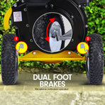 Ducar 7HP Wood Chipper Shredder Mulcher Grinder Petrol Yellow Black