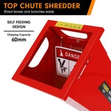 Ducar 7HP Wood Chipper Shredder Mulcher Grinder Petrol Red - Extra Image