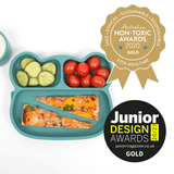 We Might Be Tiny Bear Stickie Plate- Blue Dusk Lid