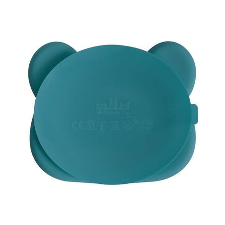 We Might Be Tiny Bear Stickie Plate- Blue Dusk Lid-2006733466208702467