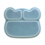 We Might Be Tiny Bear Stickie Plate- Blue Dusk Lid - Top-Down View