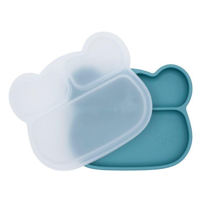 We Might Be Tiny Bear Stickie Plate- Blue Dusk Lid-2006733466208702469