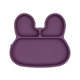 We Might Be Tiny Bunny Stickie Plate Plum - 45-Degree Angle