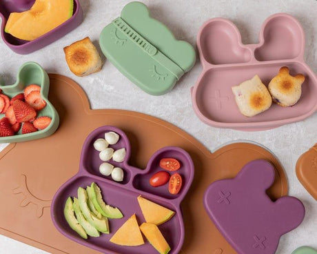 We Might Be Tiny Bunny Stickie Plate Plum-1954803101777137666
