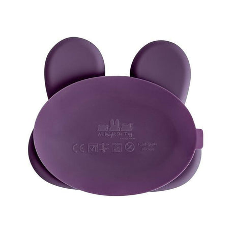 We Might Be Tiny Bunny Stickie Plate Plum-1954803101777137667