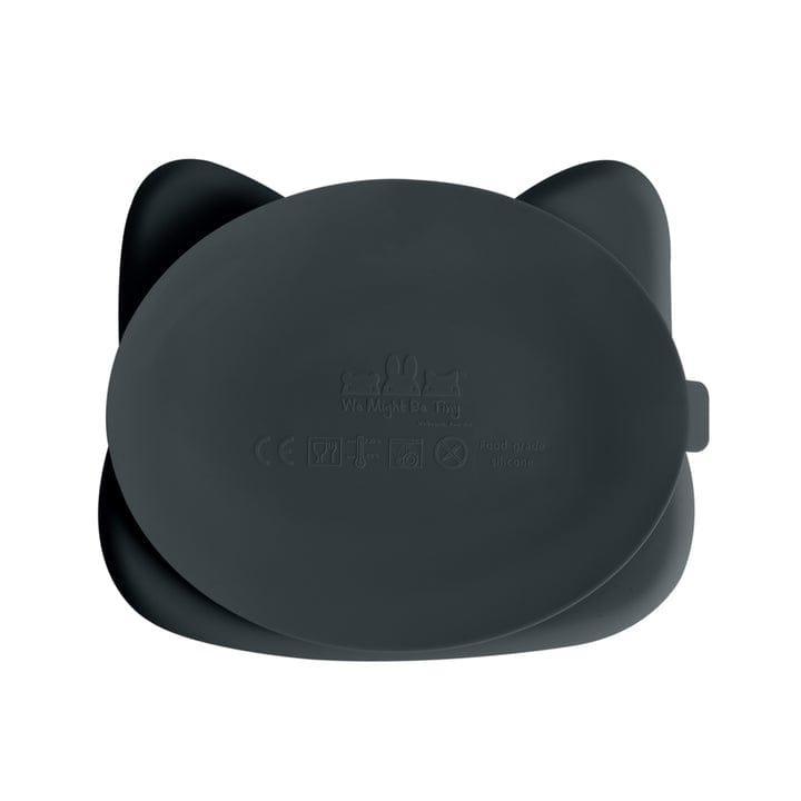 We Might Be Tiny Cat Stickie Plate - Charcoal Lid-1954803139265826818