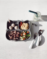 We Might Be Tiny Cat Stickie Plate - Charcoal Plate - Side View