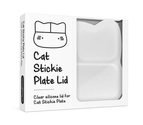 We Might Be Tiny Cat Stickie Plate - Charcoal Lid-2006733466544246789