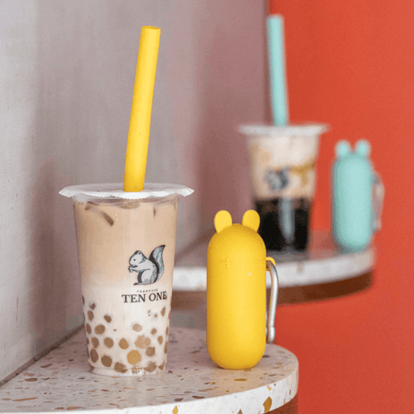 We Might Be Tiny Keepie Bubble Tea Straw Yellow-1954803135834886148