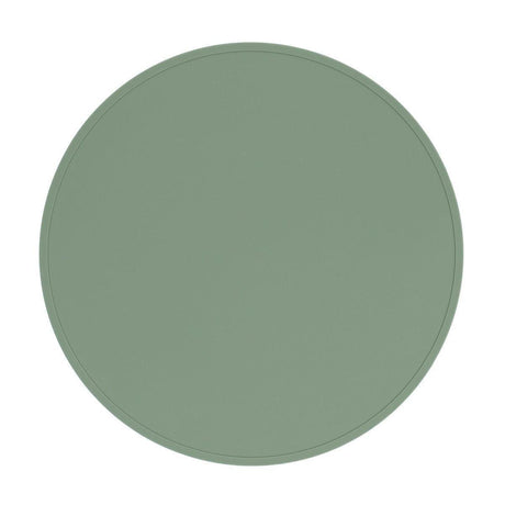 We Might Be Tiny Round Placie? Silicone Placemat Grey-2006733467546685442