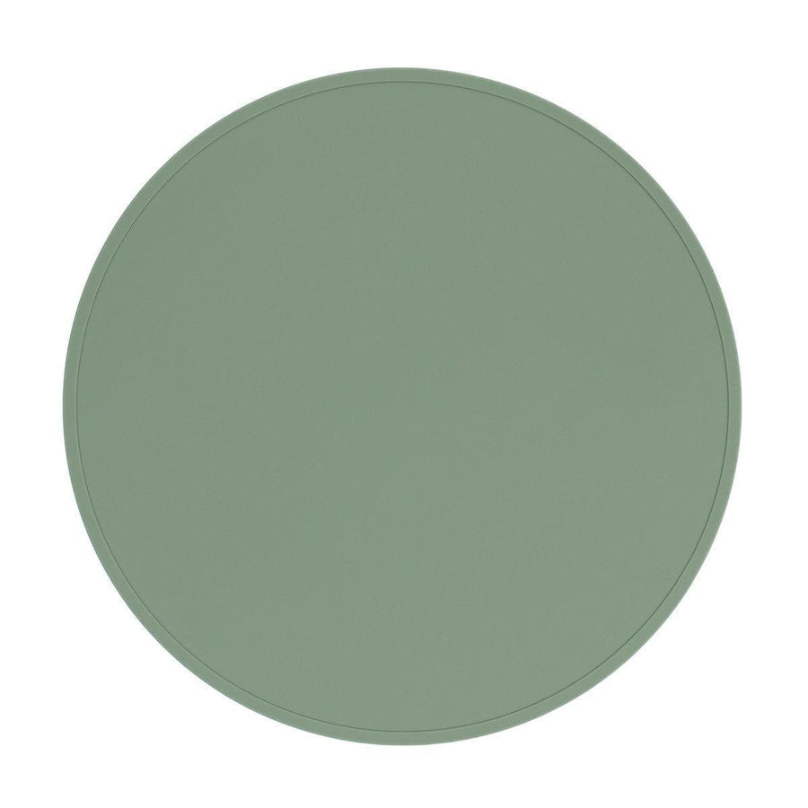 We Might Be Tiny Round Placie? Silicone Placemat Grey-2006733467546685442