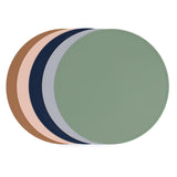 We Might Be Tiny Round Placie? Silicone Placemat Blush - Side View