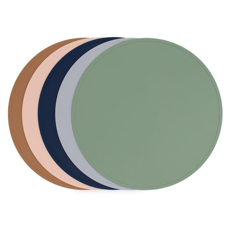 We Might Be Tiny Round Placie? Silicone Placemat Grey-2006733467546685443