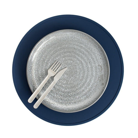We Might Be Tiny Round Placie? Silicone Placemat Navy-2006733467710263300