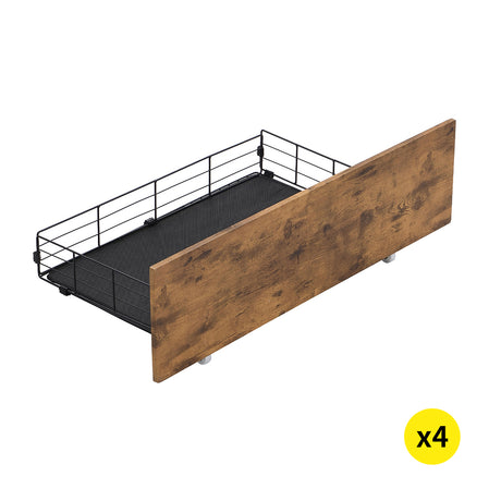Levede 4 Double Bed Frame Storage Drawers-2018816892327825408